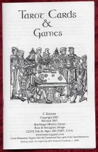 tarot Games booklet